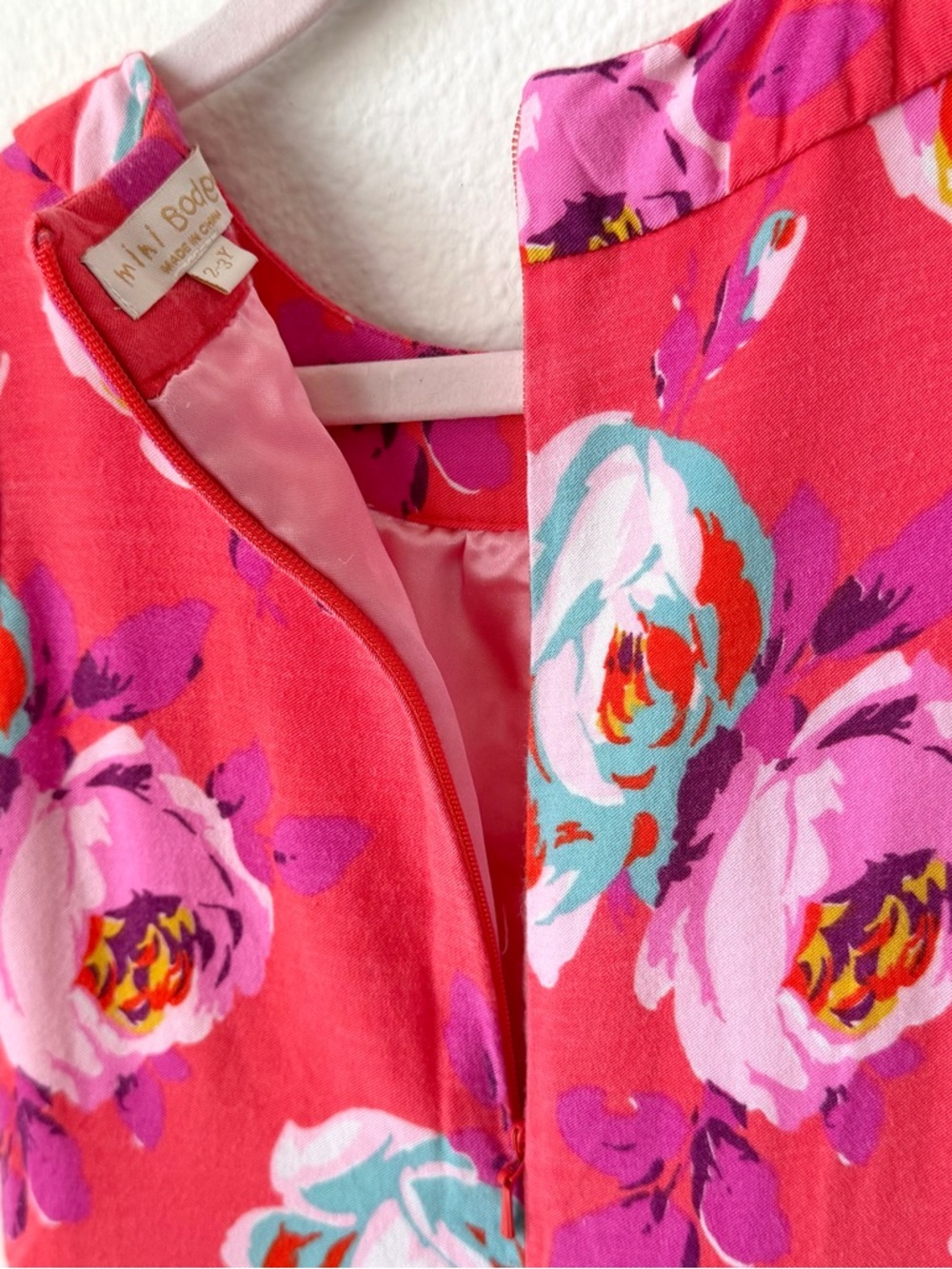 Mini Boden 2-3Y Colorful Floral Tiered Jersey Dress - Picture 7 of 7